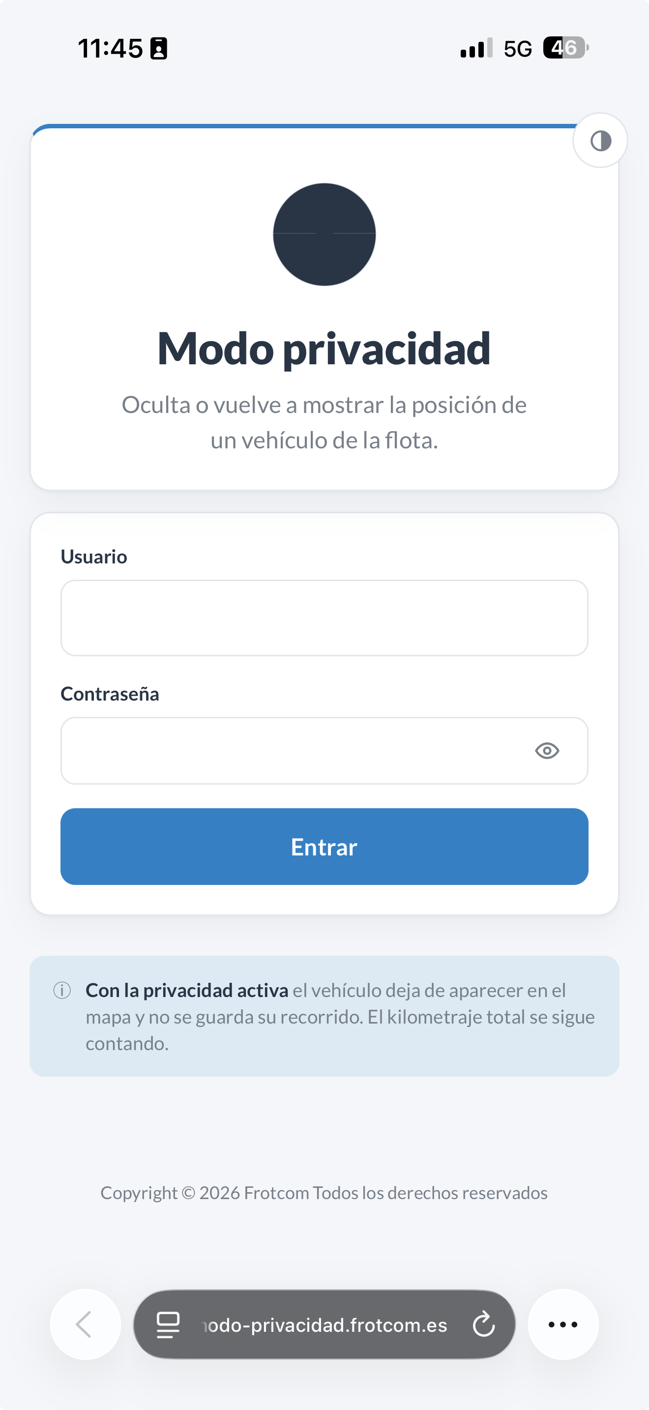 Menu tres puntos